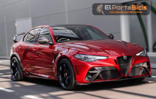 portabicicletas el alfa romeo giulia