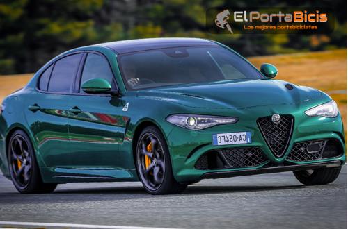 portabicicletas el alfa romeo giulia