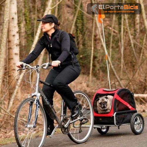remolque de bicicleta para perros